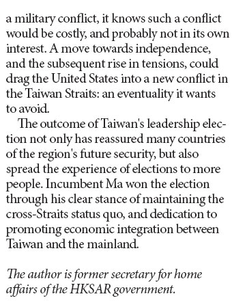 Taiwan leadership election important beyond its borders