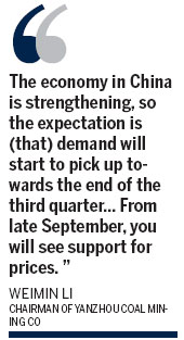 Yanzhou Coal sees price gain in late Sept