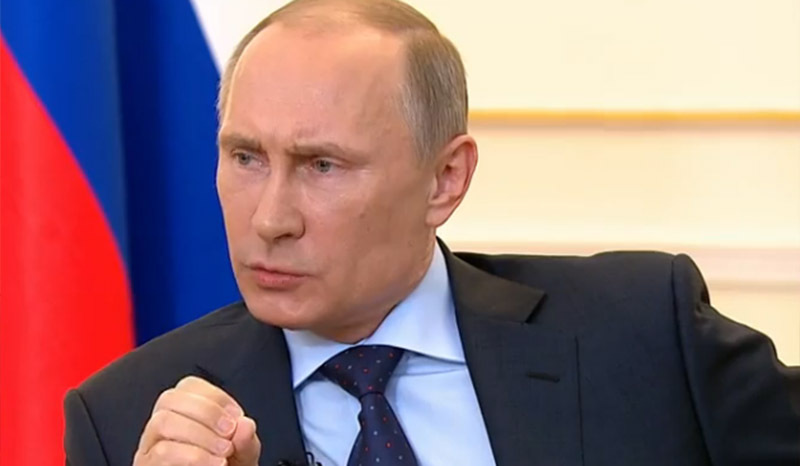 普京開新聞發(fā)布會 稱烏克蘭事件系違憲政變和武裝奪權