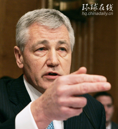 關注國際焦點問題的查克?哈格爾