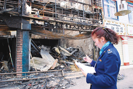 組圖:拉薩公安干警日夜堅守在執(zhí)勤崗位