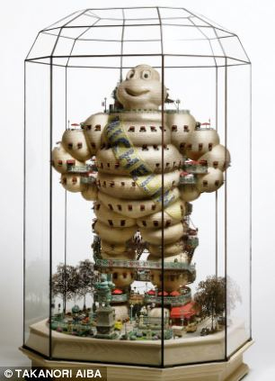 日本藝術家盆景上搭建“微型社區”