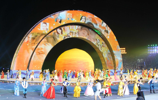 第三屆亞洲沙灘運動會在山東海陽開幕