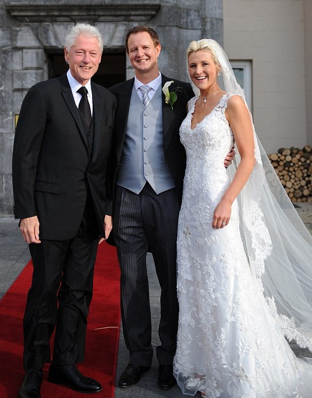 愛爾蘭夫婦結婚獲意外驚喜 克林頓“不請自來”送祝福