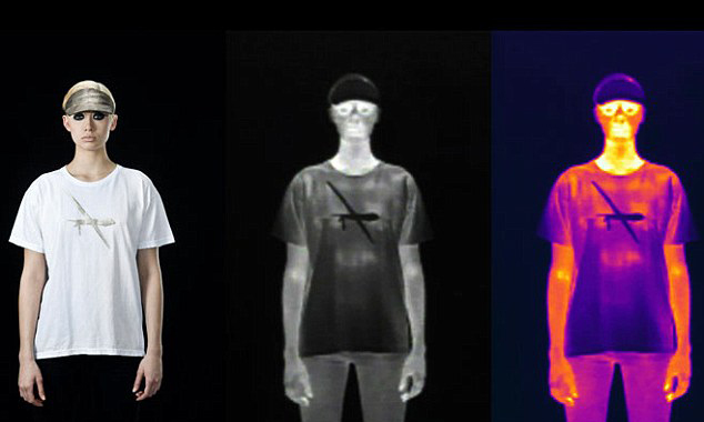 美國藝術家設計隱形衣 輕松躲過紅外攝像頭監控