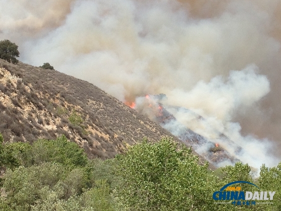 加州爆發森林大火 5000多人被迫撤離