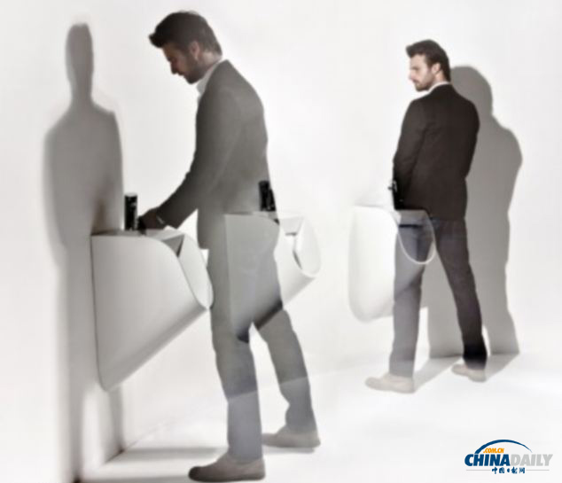 新型小便器方便洗手 如廁講衛生再沒借口