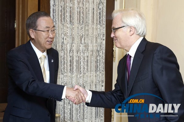 潘基文與俄外長(zhǎng)拉夫羅夫會(huì)晤 商討敘利亞問(wèn)題