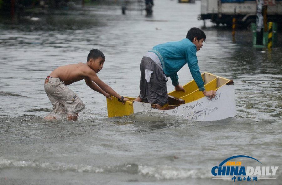 菲律賓暴雨成災 已致2人死亡多人失蹤（組圖）
