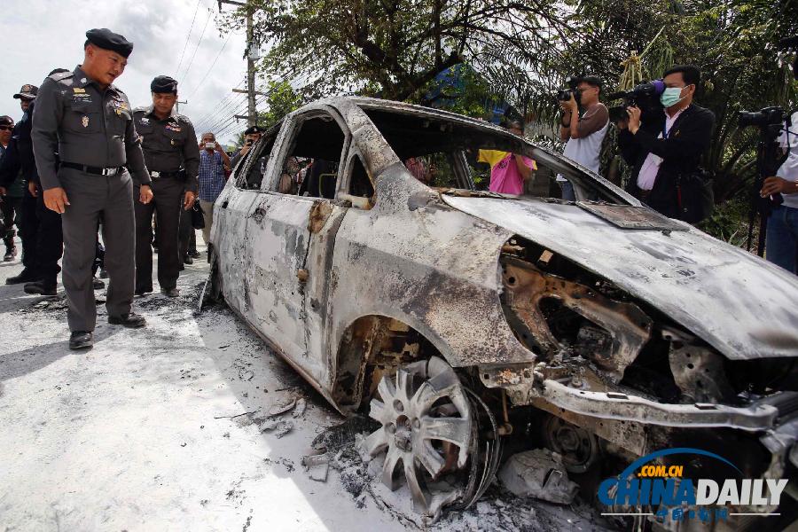 泰國南部膠農抗議升級 警農沖突激烈警車被燒毀