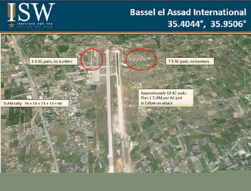 圖解：美至少需要300枚戰斧才能勉強碾碎敘利亞防空