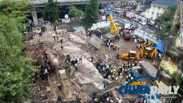 孟買塌樓事故致至少13人死26人傷 恐有40人受困