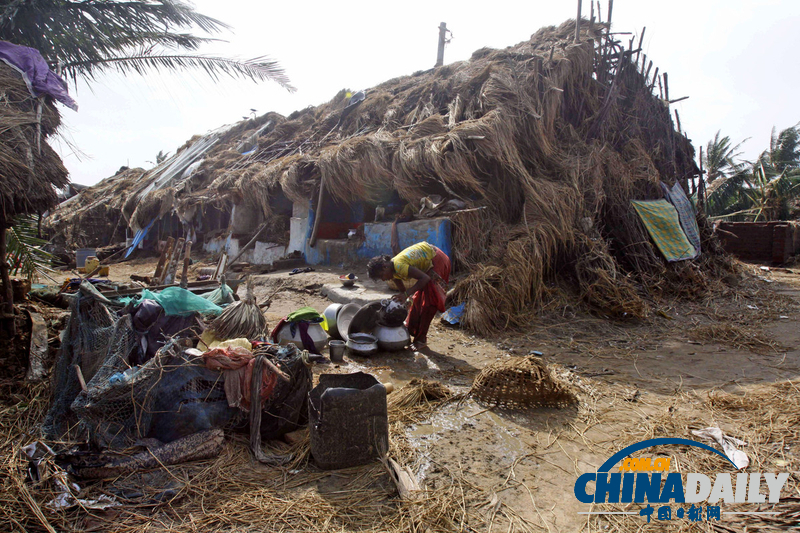 超強臺風“費林”襲擊印度 數十萬人緊急疏散