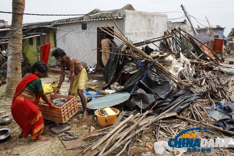 超強臺風“費林”襲擊印度 數十萬人緊急疏散