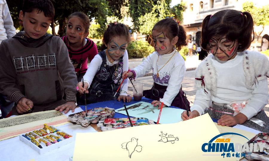 敘利亞民眾游樂場玩耍慶祝宰牲節 暫忘戰亂陰影