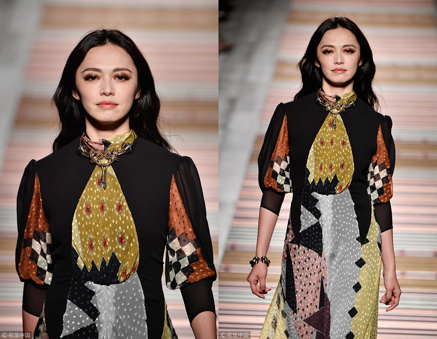 中國明星亮相米蘭時(shí)裝周 展現(xiàn)中國時(shí)尚（組圖）