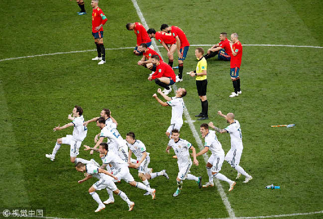 世界杯淘汰賽上演兩場(chǎng)點(diǎn)球大戰(zhàn) 俄羅斯、克羅地亞攜手晉級(jí)