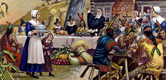 第一個感恩節時，人們吃的什么？