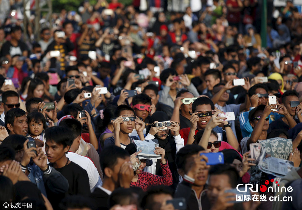 亞洲多地現壯觀日全食景觀（組圖）