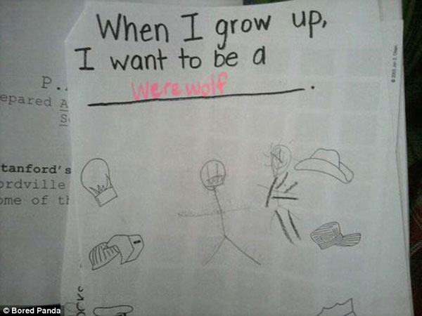 盤點(diǎn)孩子們那些有趣的人生目標(biāo)(組圖)