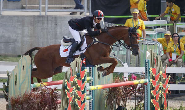 混血馬術(shù)選手華天與“堂-熱內(nèi)盧”奧運(yùn)會第8！