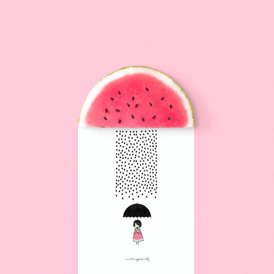 我用花瓣、果子、棉花糖變出了童話世界（組圖）