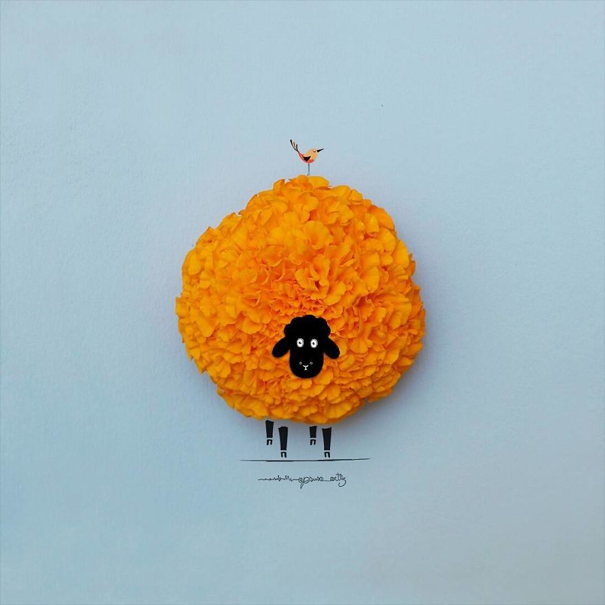 我用花瓣、果子、棉花糖變出了童話世界（組圖）