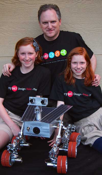 美國小姐妹復制火星探測器 創舉始于好奇心