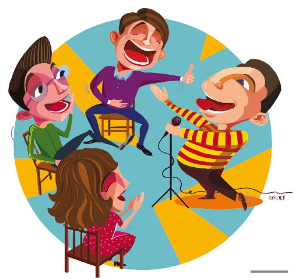 Standing up for laughs Standing up for laughs