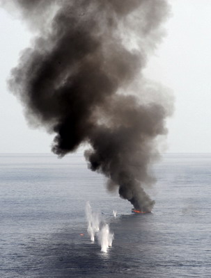 Pirate vessels seized in the Gulf of Eden