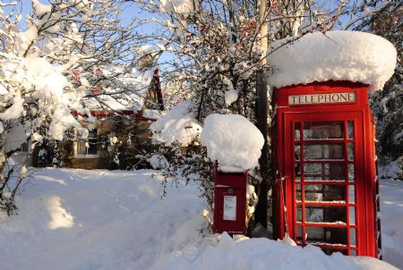 Entire Europe freezes in snow
