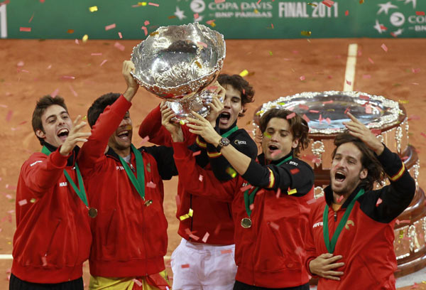 Rafa Nadal does not intend to play in the Davis Cup next year after securing Spain's fifth triumph in the competition with a stirring comeback win over Juan Martin Del Potro on Sunday. Spain's Nadal rules out 2012 Davis Cup