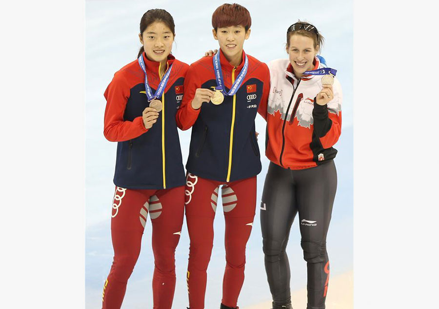 China's Fan wins women's 500m at ISU World Cup Short Track