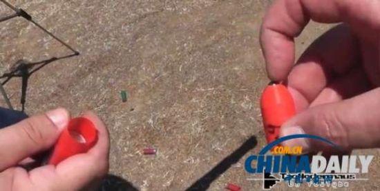 外國網友自制3D子彈 威力可擊穿木板(圖)