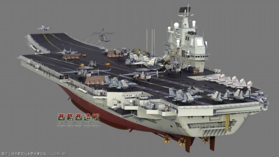 中國第1艘國產航空母艦CG猛圖搶先看(組圖)