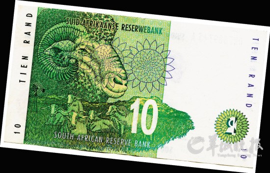 各國(guó)貨幣上的動(dòng)物:南非蘭特上的非洲五霸(組圖)