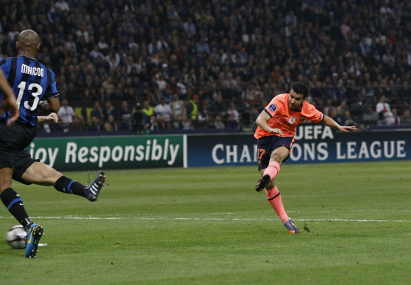 歐冠：國(guó)米主場(chǎng)3:1逆轉(zhuǎn)巴塞羅那