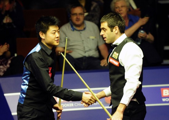 世錦賽：丁俊暉輕松半場 梁文博被“火箭”淘汰