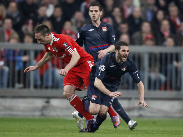 歐冠：羅本絕殺里貝里染紅 拜仁力克里昂