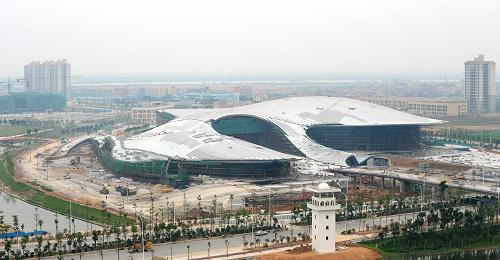 廣州亞運(yùn)會(huì)倒計(jì)時(shí)200天：11座新建場(chǎng)館主體結(jié)構(gòu)封頂