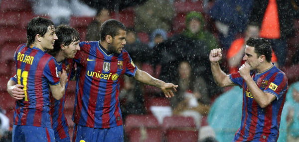 巴塞羅那雨中4:1擊退特內(nèi)里費(fèi) 取得主場10連勝