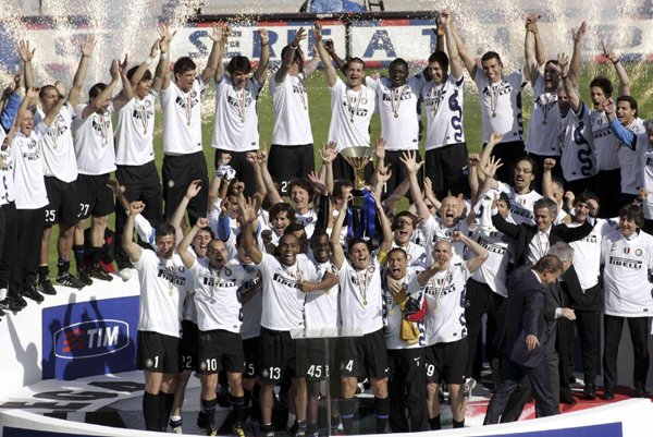 意甲：米利托絕殺 國際米蘭五連冠