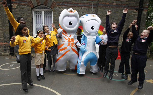 2012倫敦奧運(yùn)會(huì)與殘奧會(huì)吉祥物揭曉