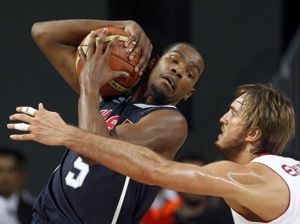 夢九大勝土耳其 美國隊16年后重奪男籃世錦賽冠軍