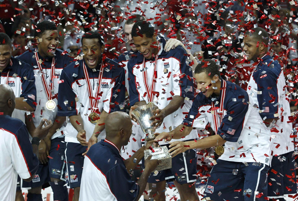 夢九大勝土耳其 美國隊16年后重奪男籃世錦賽冠軍