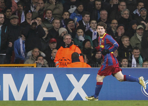 歐冠：梅西進球 巴薩客場1:1哥本哈根繼續領跑