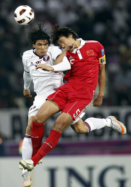 亞洲杯：中國隊0:2完敗卡塔爾隊