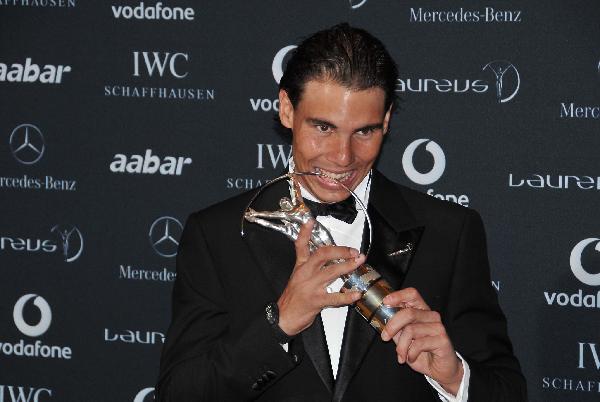 勞倫斯世界體育獎：納達(dá)爾榮膺最佳男運(yùn)動員獎