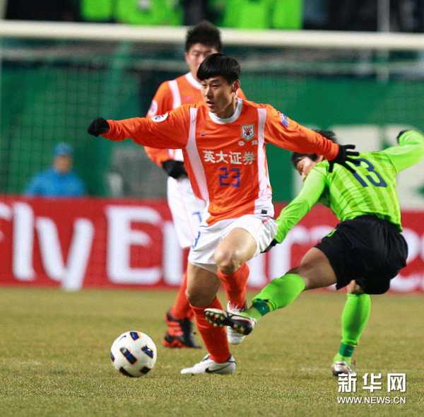 韓國老將頭槌破門 魯能0:1全北客戰(zhàn)不勝