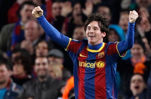 歐冠:梅西兩球 巴薩3:1阿森納